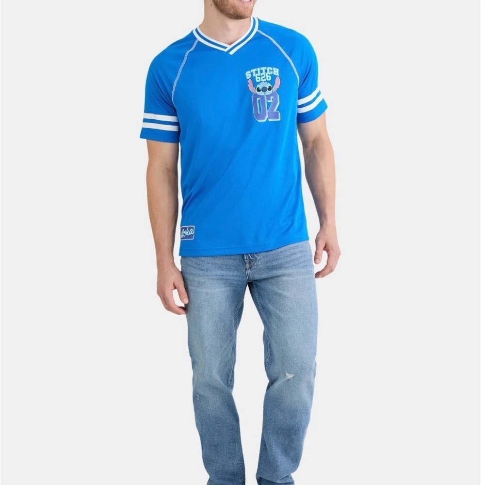 Disney Stitch Men's & Big Men's Graphic Soccer Jersey - Picture 3 of 6